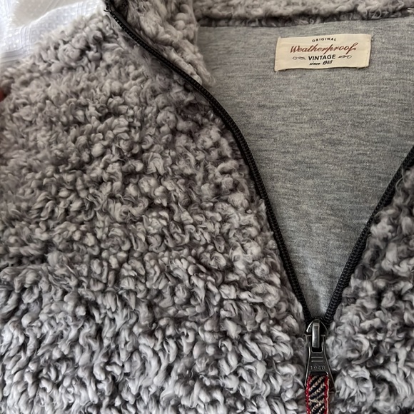 Cozy pull over 3/4 zip faux shearling size XL ‘Original Weatherproof Vintage’ - Picture 4 of 6